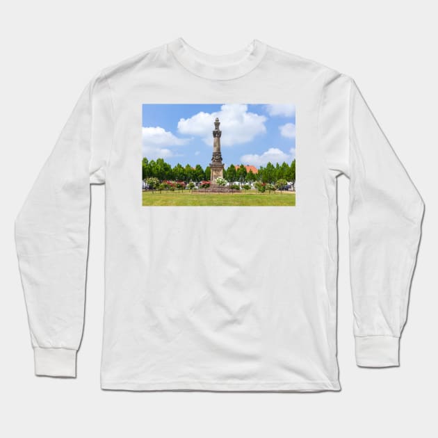 Marketplace, Putbus, Ruegen Island, Ruegen, Mecklenburg-Western Pomerania, Germany Long Sleeve T-Shirt by Kruegerfoto